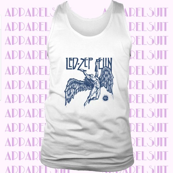 Led Zeppelin Inked Angel Drawn Swan song Distressed