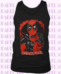 Marvel Painted Deadpool Youth Small Graphic Tank Top