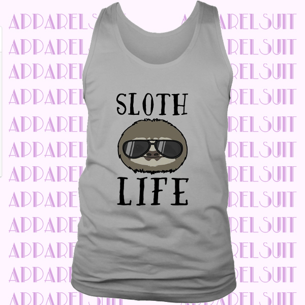 Novelty Animal Sloth Life Pun Slogan Joke Lazy Sleepy Cute