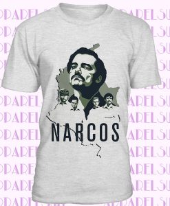 Official Narcos Columbia T-Shirt New Merch Tv Series Netflix Pablo Escobar