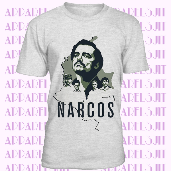 Official Narcos Columbia T-Shirt New Merch Tv Series Netflix Pablo Escobar