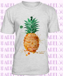 Pineapple Cool Art Design Summer Vacation Watercolour