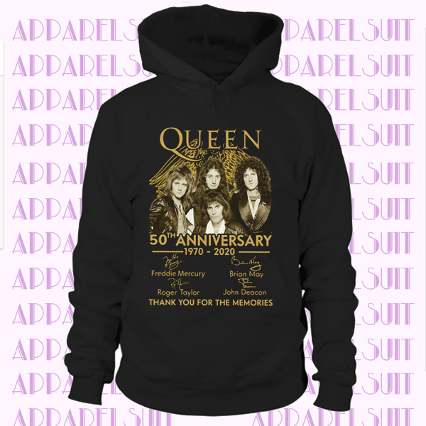 Queen 50th Anniversary 1970-2020 T-Shirt tee top shirt Queen band