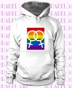 Rainbow LGBT Pride Famale Cat Ear Hoodie Sweater Long Sleeve Cute Hoodie Outwear