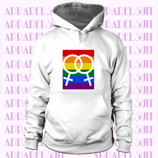 Rainbow LGBT Pride Famale Cat Ear Hoodie Sweater Long Sleeve Cute Hoodie Outwear