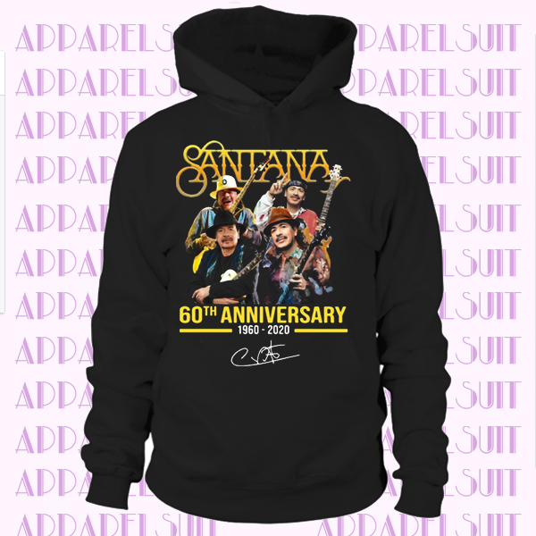 Santana 60th Anniversary 1960-2020 T-shirt Rock Band