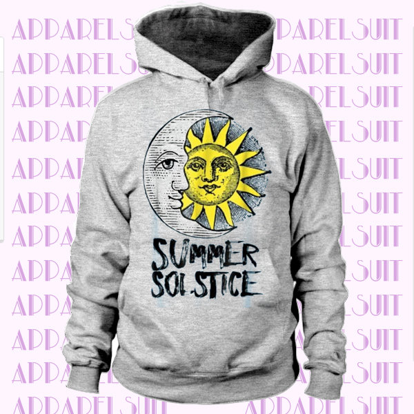 Summer Solstice Mid-Summer Vintage Moon & Sun Design