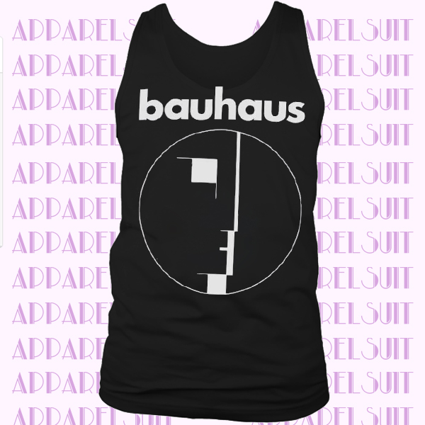 Bauhaus, Black with Logo, for Lovers of Music Dark, New Wave