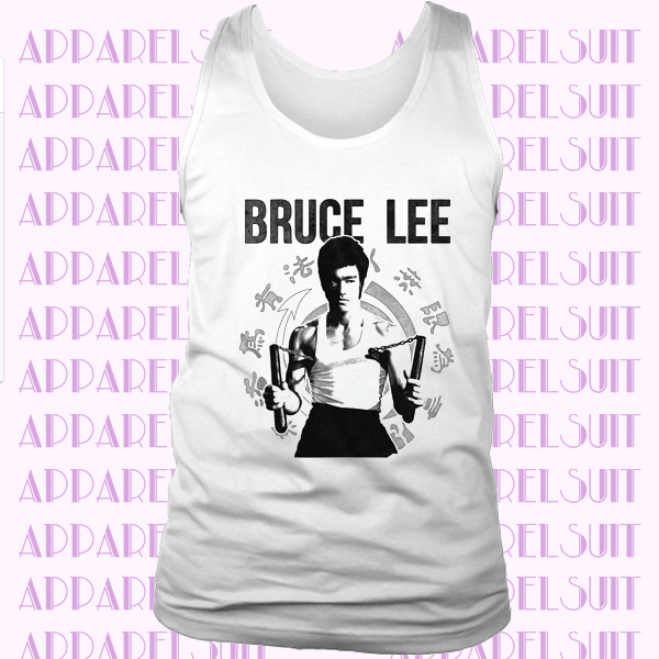 Bruce Lee Chinese Martial Arts Icon Serious Nunchucks Adult