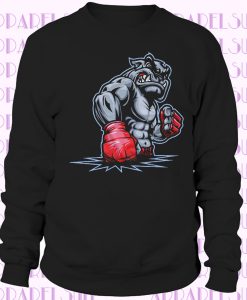 Crazy Bulldog New t-shirt Crazy Bulldog Fight sport