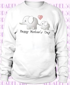 Cute Elephants Happy Mother's Day Elbow