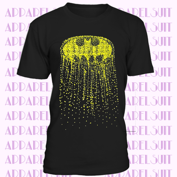 DC Comics Tee Bat Signal Black Yellow