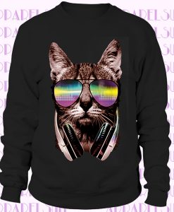 DJ Cat Adult's Neon Music Reva Festival Tee for Men