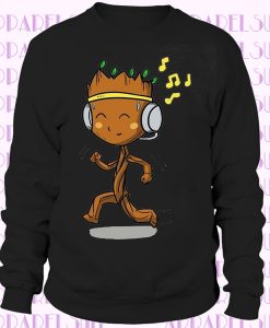 Enjoy Music Tree Man Men Funny Graphic