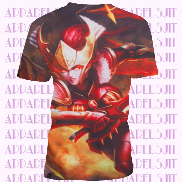 FULL PRINT Legion Commander Defense of the Ancients Multiplayer Game Tee for DOTA 2