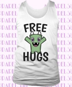 Festival Pour Femme Free Hugs Avec Cute Monster Slogan