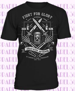 Fight per Glory T-Shirt Uomo Onore Glory Libertà