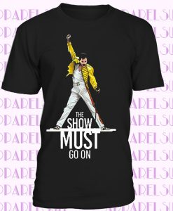 Freddie Mercury Mens Printed Queen Iconic Rock Pop