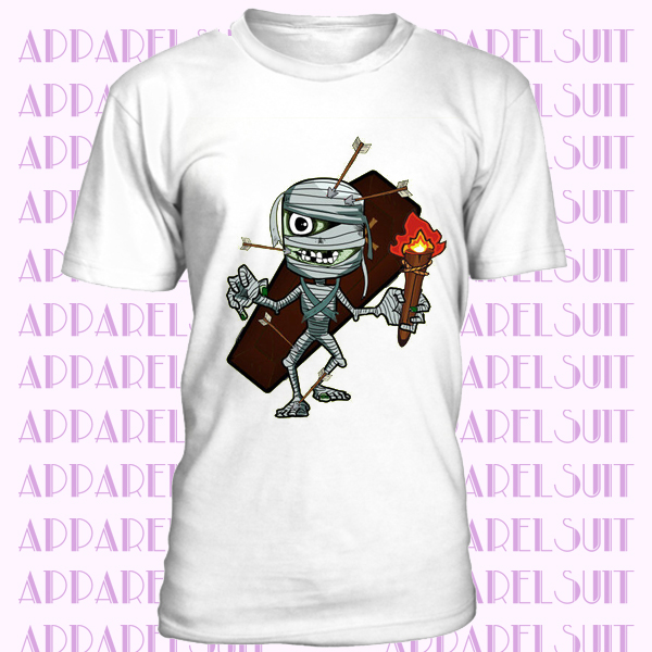 Homeless Mummy Cartoon Crew Neck Casual