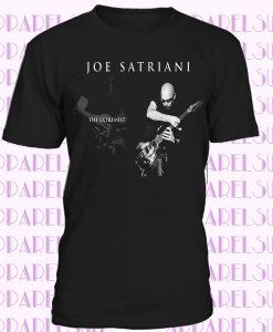 JOE SATRIANI GUITAR Black T-shirt Men Shirt Rock Band