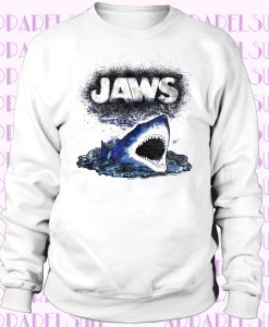 Jaws Spray Paint Cartoon White