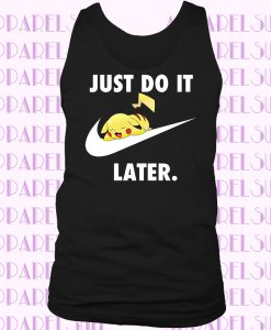 Just Do It Later Tick Printed Casual Wear Crew Neck