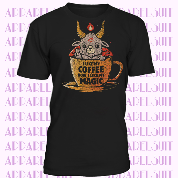 Magic Coffee Girls T-Shirt Caffeine Fun Nerd Scientist Chemistry Witch