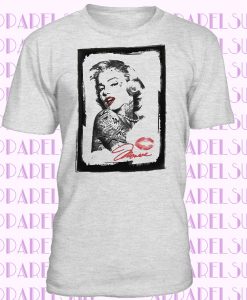 Marilyn Kiss Tattoo Iconic Golden Age Hollywood Movie Star Classic