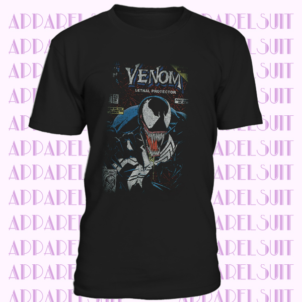 Marvel Men's Venom Comic Cover Distressed