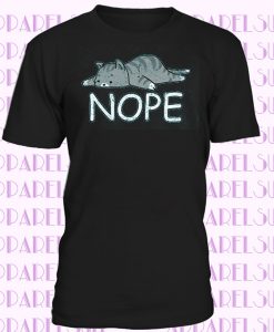 Nope Cat Kids Girls T-Shirt meow cats Love Fun Addiction Grumpy Sleep Sleeping