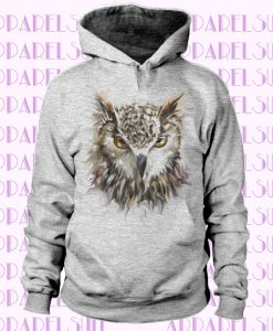 Owl Icon Face- Tie dye effect- Evil Angry Owl Zen