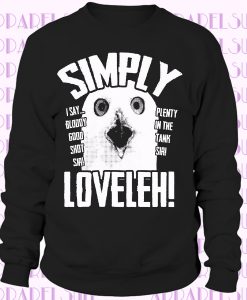 SIMPLY LOVELEH BLACK FUNNY OWL LOVELY BLOODY GOOD