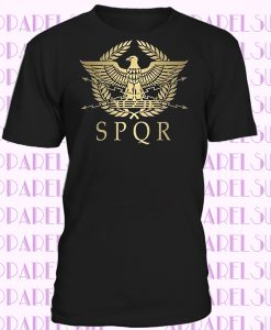 SPQR- Roman Empire Metallic Gold Eagle- historical