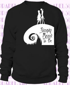 Simply Meant To Be shirt Jack Skellington Sally Nightmare Before Christmas