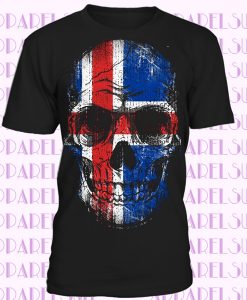 Skull Island - Iconic Em Iceland Flag Skull Football Handball