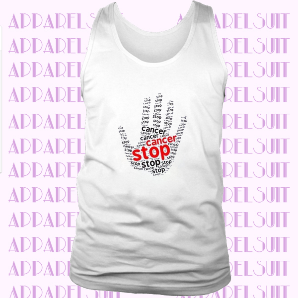 Stop Cancer & Fight Cancer Mens Boys Casual