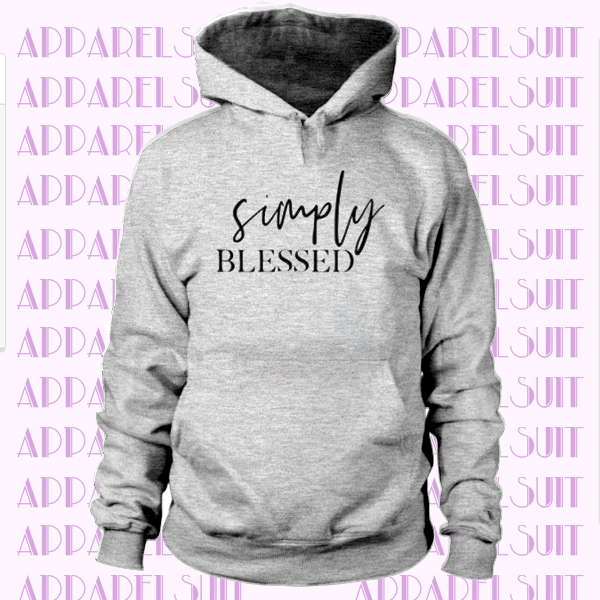 Thankful Heart Simply Blessed Tee Funny Slogan