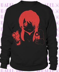 Unisex anime black red