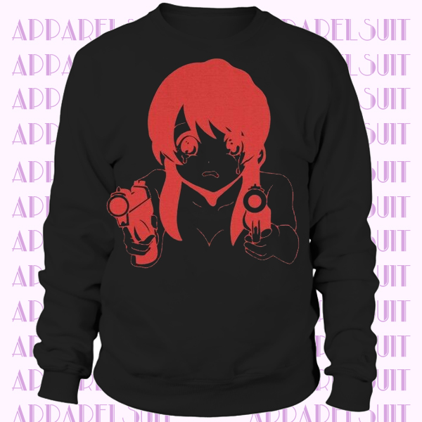 Unisex anime black red