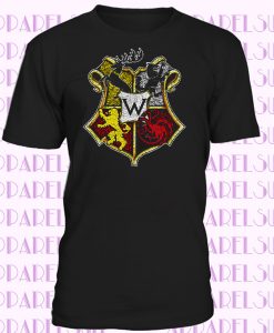 Westeros School T-Shirt Game of Harry Fun Thrones Potter House Signs Symbols