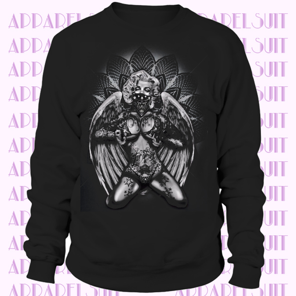 pour Hommes Marilyn Monroe Icon Tatouage Motard Rock Goth Alternatif