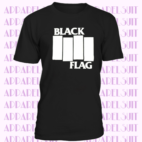 BLACK FLAG T-Shirt Bars Logo Punk Band