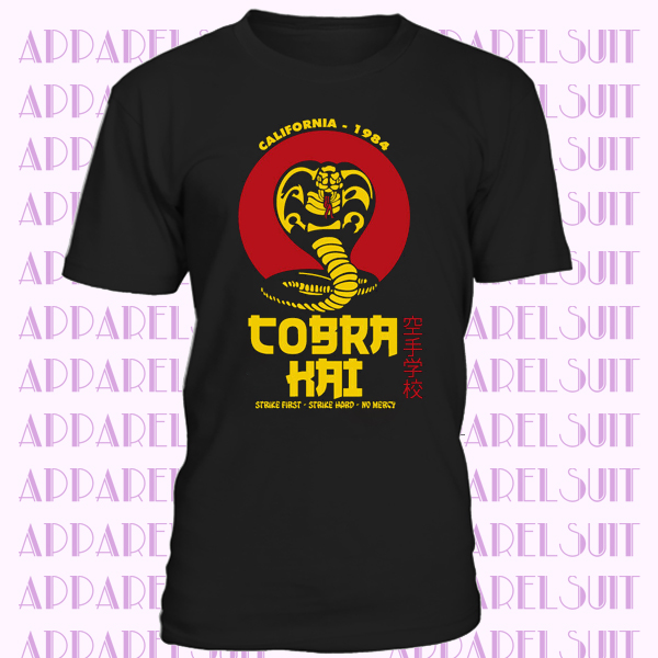 Cobra Kai T-Shirt Herren Karate Kid Top Herr Miyagi Do Mma Training Fitness UFC