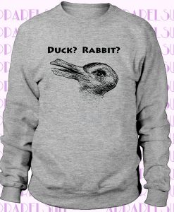 Duck or Rabbit illusion Art Funny Design Couples