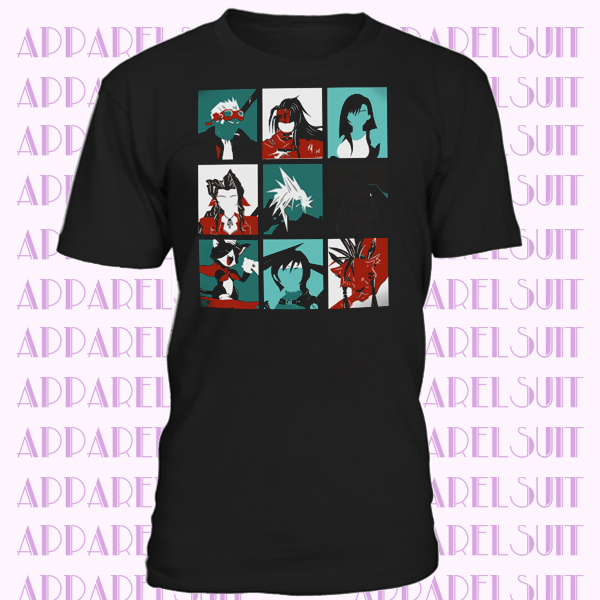 Final Fantasy 7 T-Shirt Pop Art Style Design