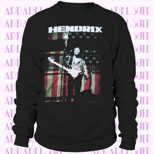 Jimi Hendrix Concert Adult Medium Black White Rocker Band Tour Music