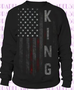 KING Comfortable King Family American Flag