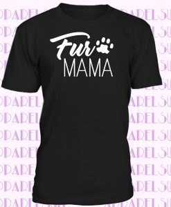 Mens Fur Mama 2 T-Shirt Animal Dog Cat
