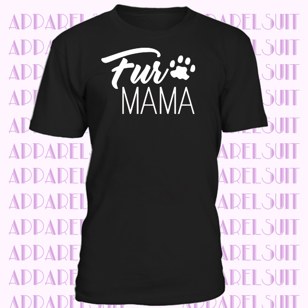 Mens Fur Mama 2 T-Shirt Animal Dog Cat
