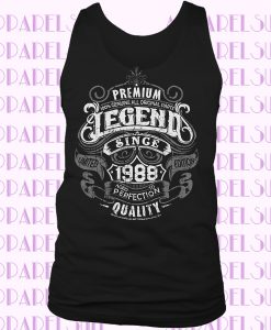 Premium Legend Since 1988 32nd Birthday Mens Funny